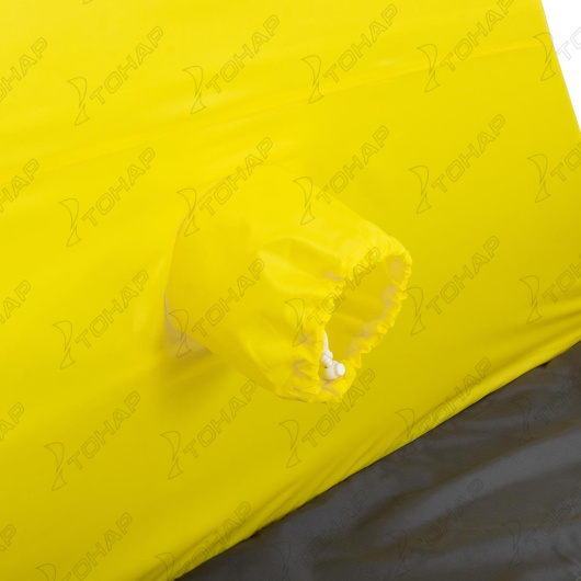 Палатка зимняя HELIOS Куб Premium 1,8х1,8, утепленная, желтый/серый