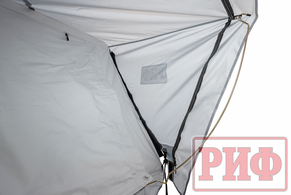 Палатка на крышу автомобиля РИФ Hard RT03-165W, корпус черный, тент серый