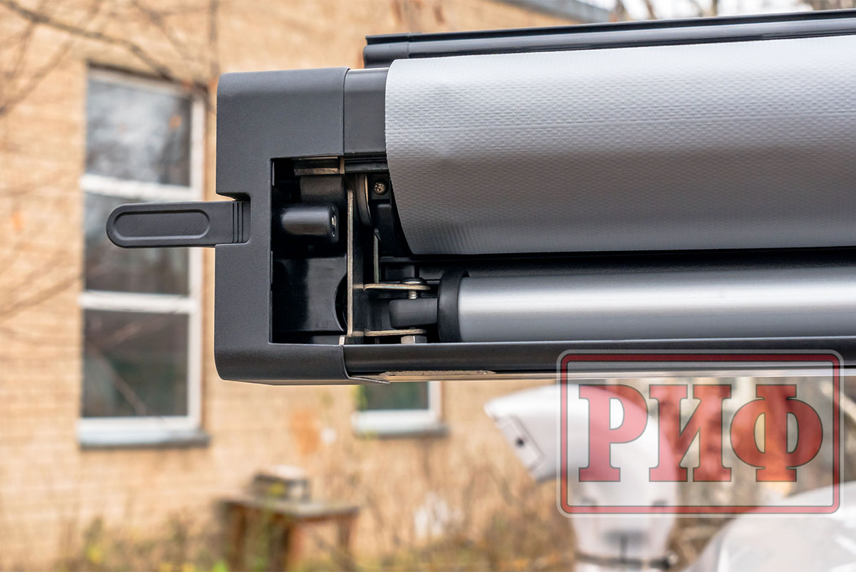 Маркиза автомобильная РИФ 2,13х2,5 м полуавтомат (винил) темно-серая