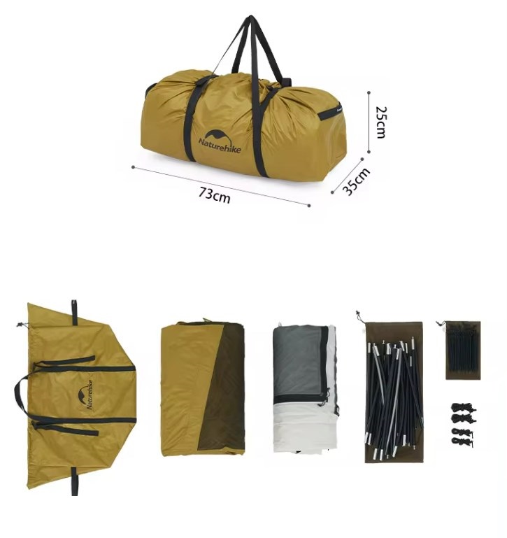 Палатка Naturehike Dune 10.9 3-местная , хаки