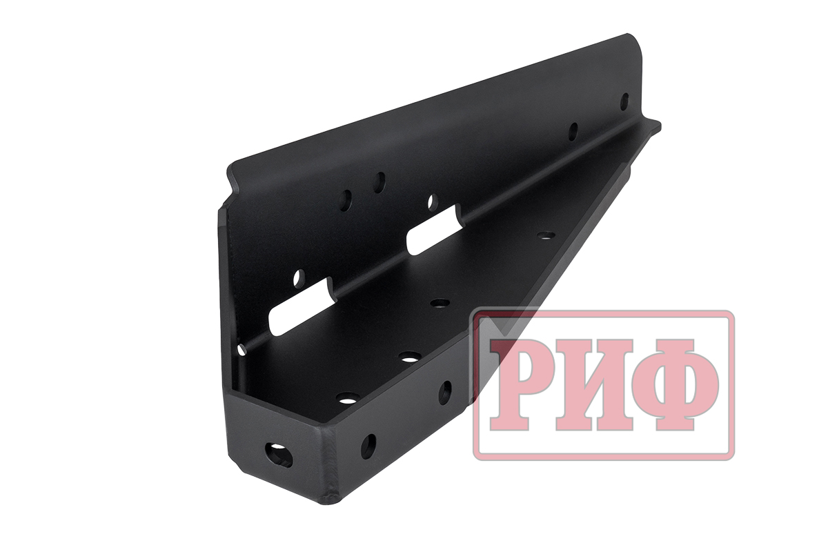 Бампер РИФ силовой задний для ГАЗ Соболь NN 4x4 с фонарями, возможностью установки фаркопа, стандарт