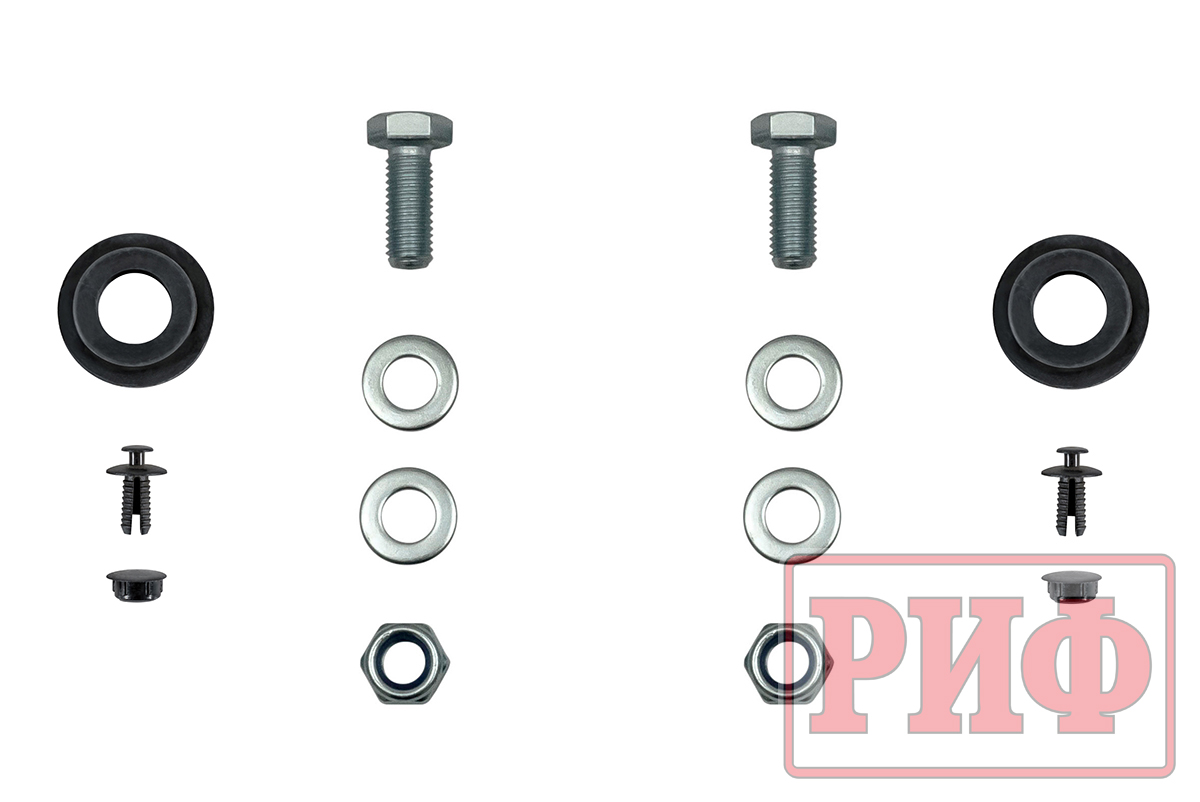 Бампер РИФ силовой задний Changan Hunter Plus с квадратом под фаркоп и фонарями