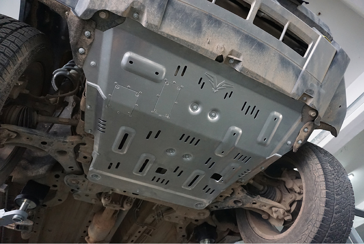 Защита Falcon радиатора и картера для Jetour T2, алюм. 8 мм