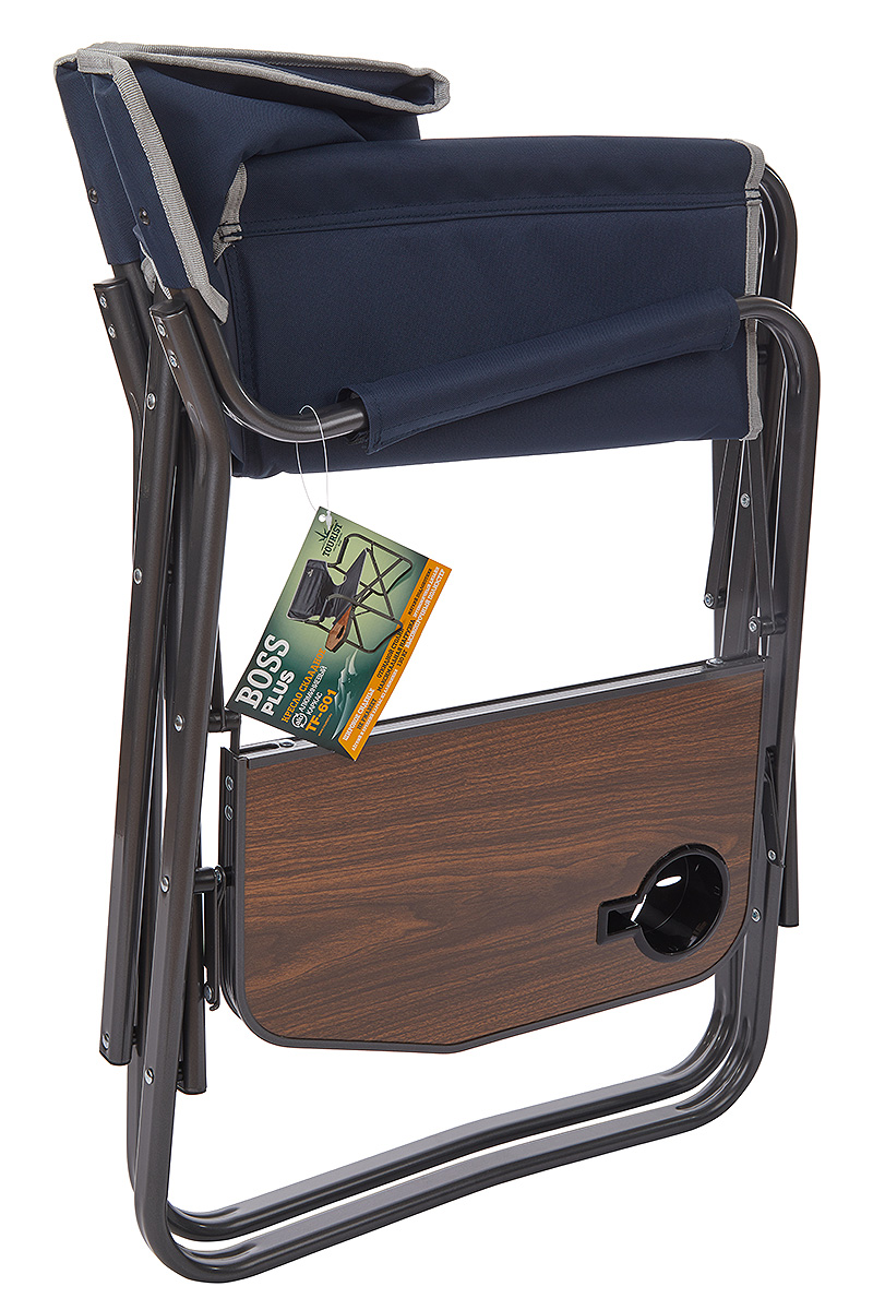 Кресло TOURIST BOSS PLUS складное, директорское с откидным столиком, до 130 кг