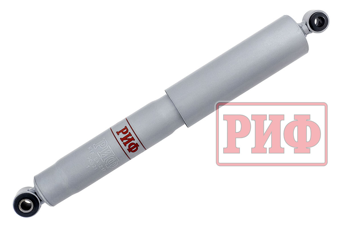 Амортизатор усиленный РИФ задний газовый Mitsubishi Pajero Sport 1 (1998-2008), 2 (2009-2015), 3 (2015+) и Pajero 1 (1998-1991) штатный и лифт 0-40 мм