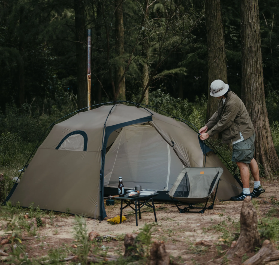 Палатка Naturehike Massif Solo 1-местная, алюминиевый каркас, песочная