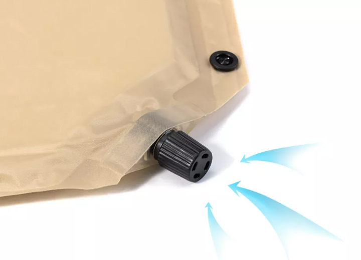 Коврик самонадувающийся Naturehike двойной, 185х130х2,5 см, с подушками, песочный