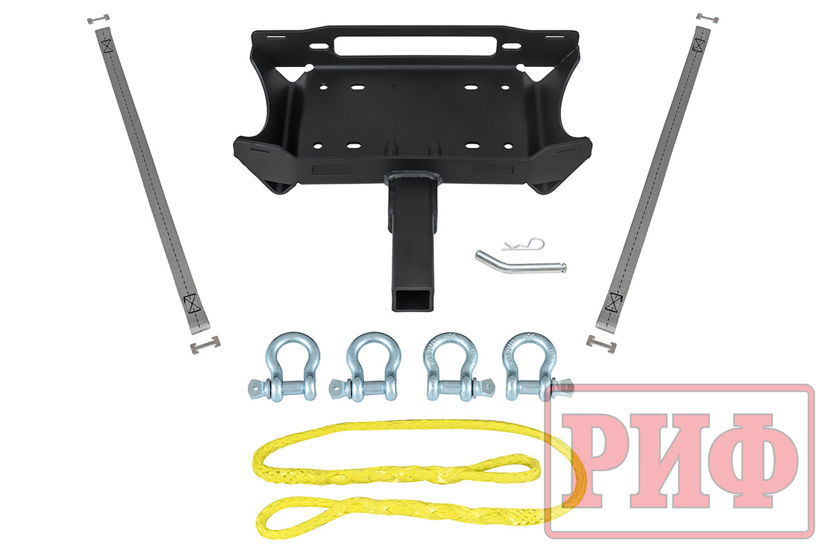 Площадка съёмная РИФ для переносной лебёдки под квадрат, облегчённая, с ручками