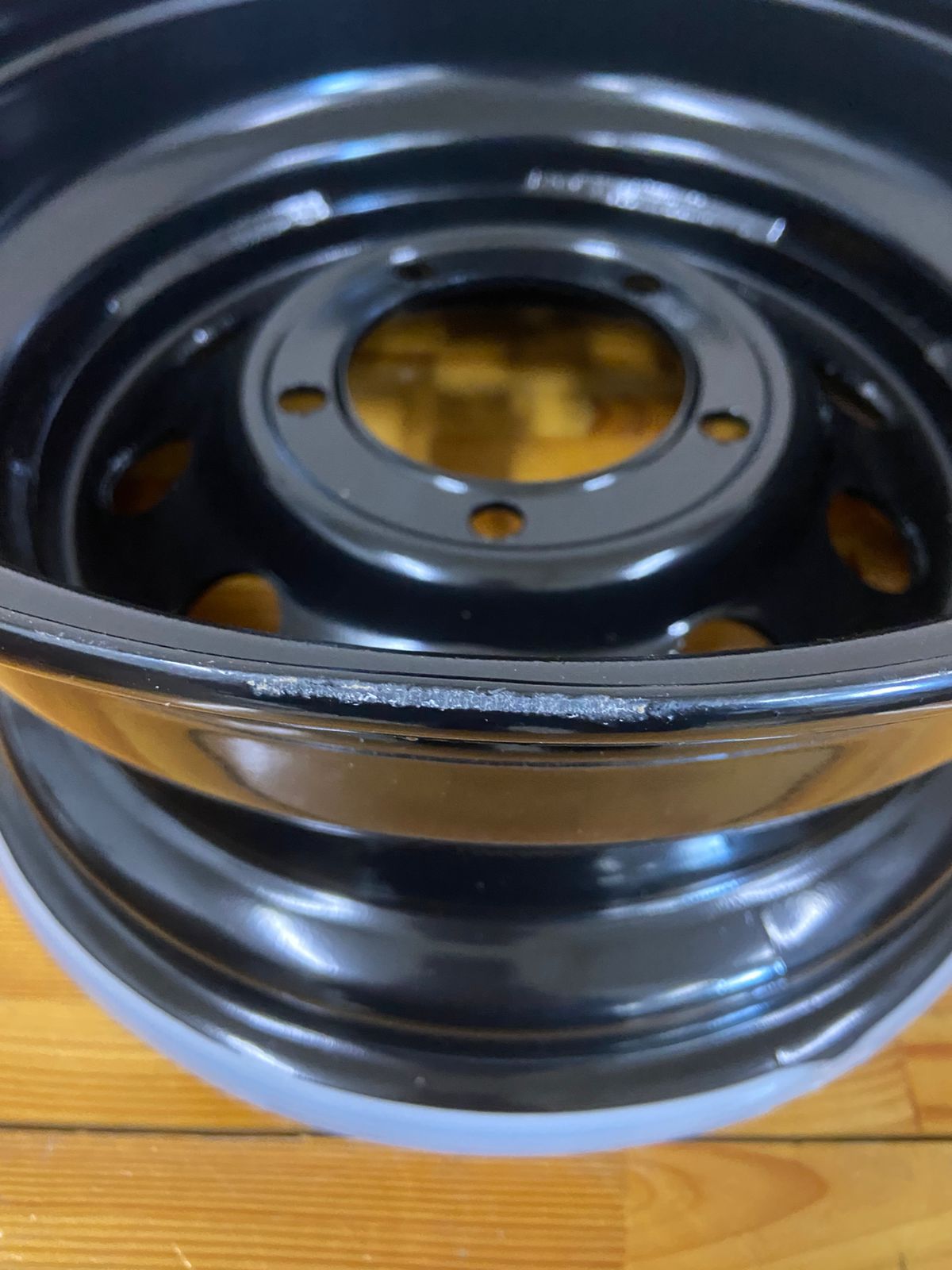 Диск усиленный УАЗ стальной черный 5x139,7 7xR15 d110 ET-3 (уценка)