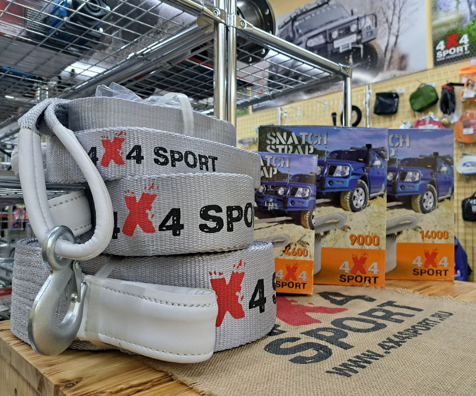 Стропа динамическая 4X4SPORT 4,6т с крюками