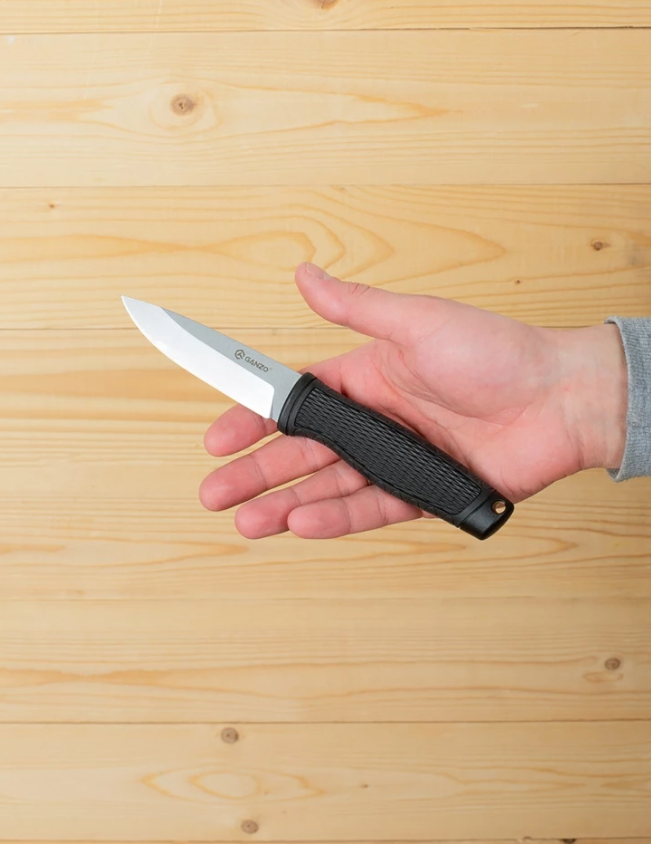 Нож GANZO G806, длина клинка 98 мм, черный