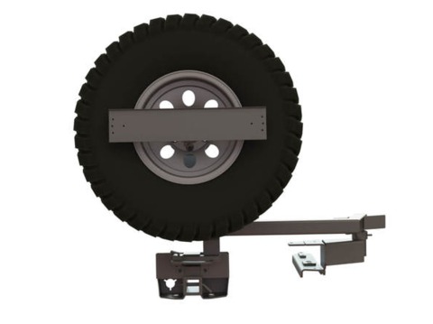 Калитка в штатный бампер Toyota Land Cruiser Prado 150 с квадратом под фаркоп