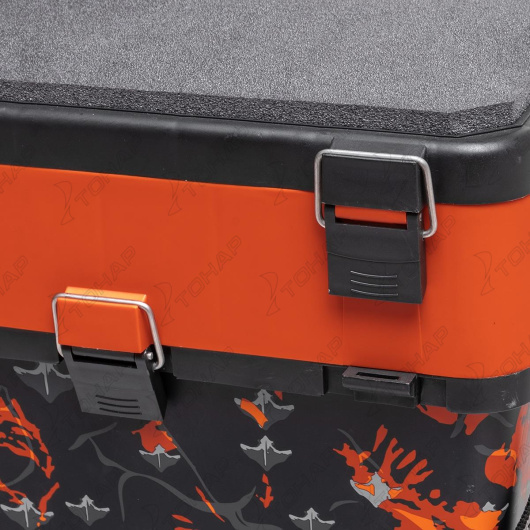 Ящик рыболовный зимний HELIOS SHARK, 19 л, оранжевый