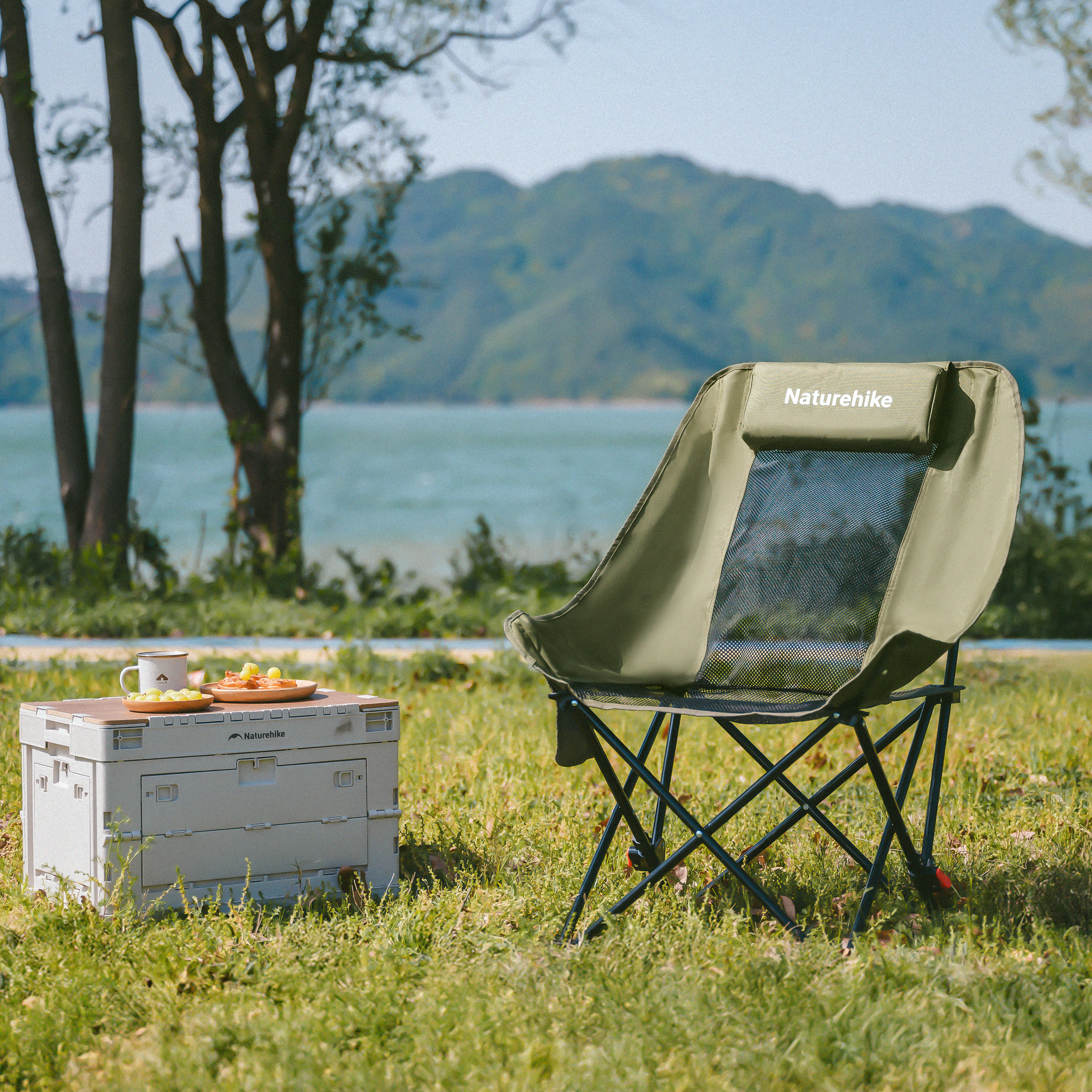 Кресло туристическое Naturehike Sea star 002, 71х66,5х95 см, складное, до 100 кг. зеленое