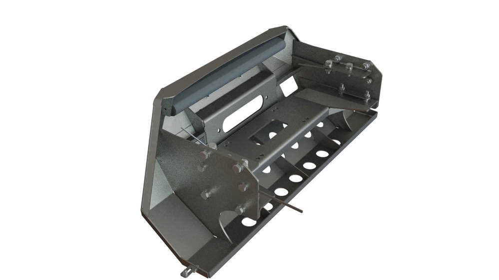 Мини силовой бампер (площадка под лебедку) Уаз Патриот 2015-