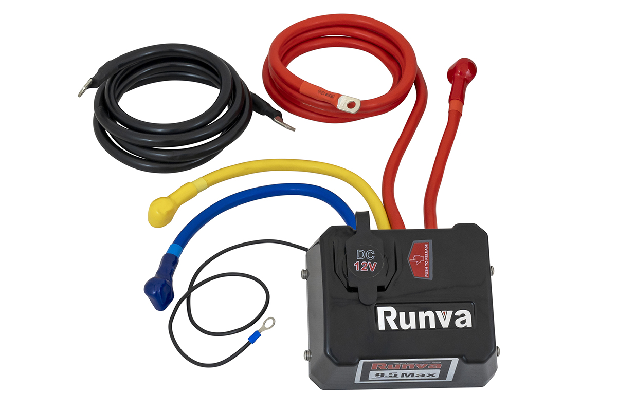 Лебёдка автомобильная электрическая 24V Runva EWB18000S24V влагозащищенная, стальной трос