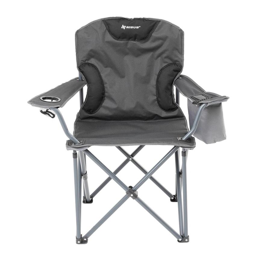 Кресло NISUS складное серое 150 кг.
