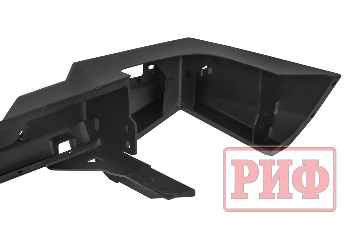 Бампер РИФ силовой задний TANK 300 с квадратом под фаркоп, калиткой и фонарями
