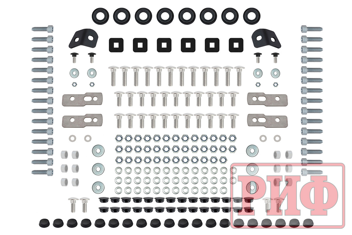 Багажник экспедиционный (платформа) алюминиевый РИФ 1250х1690 мм для Suzuki Jimny 2018+ (с крепежом)