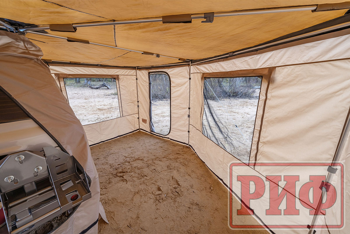 Стенки для комбинированной (прямоугольной с веерной частью) маркизы 2,5х2,5 м правые