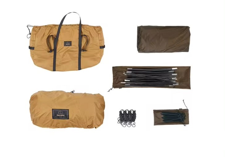 Палатка Naturehike Dune 7.6, 2-местная, коричневая