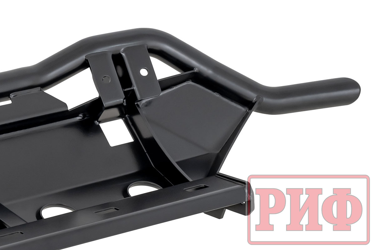 Бампер РИФ силовой передний/защита штатного бампера Lada Niva Travel с защитой радиатора