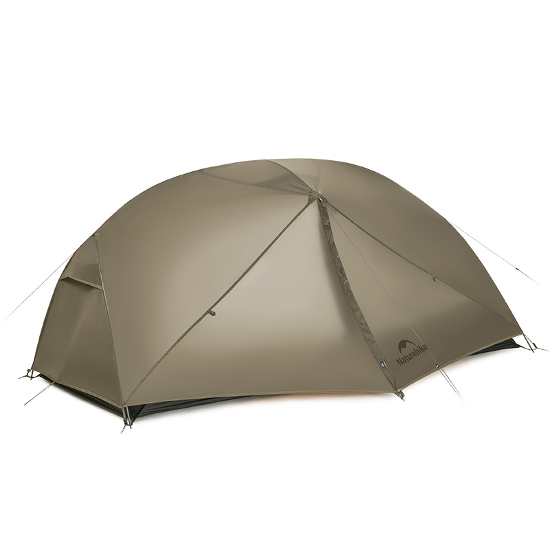 Палатка Naturehike Mongar PRO 2-местная, алюминиевый каркас, коричневая