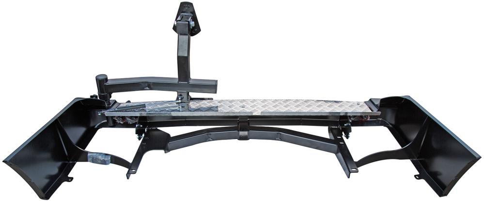 Бампер РИФ задний Toyota Land Cruiser 105 с квадратом под фаркоп, калиткой и фонарями