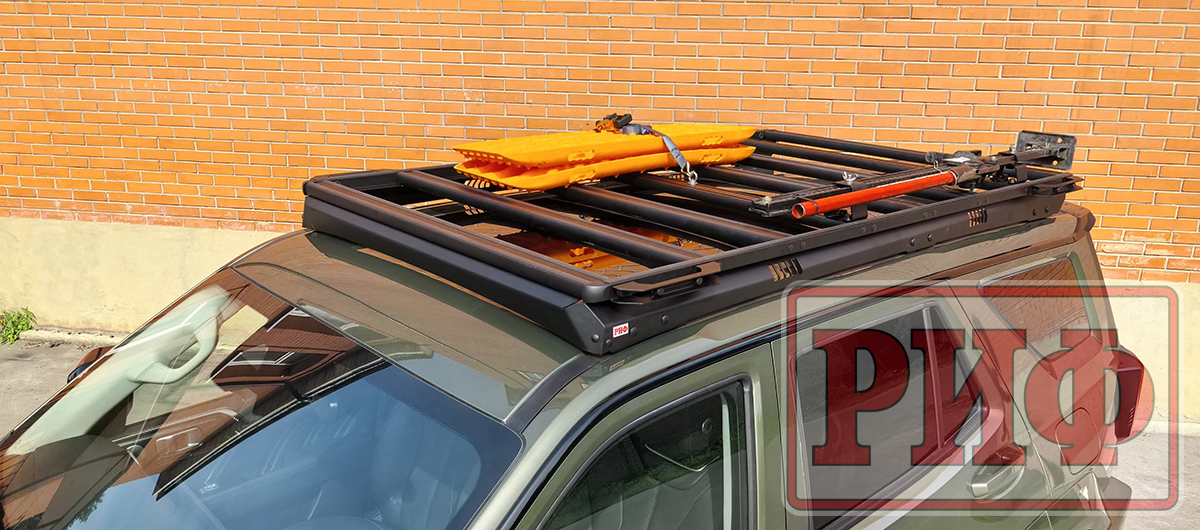 Багажник экспедиционный (платформа) алюминиевый РИФ 1250x2080 мм для TANK 400 (с крепежом)