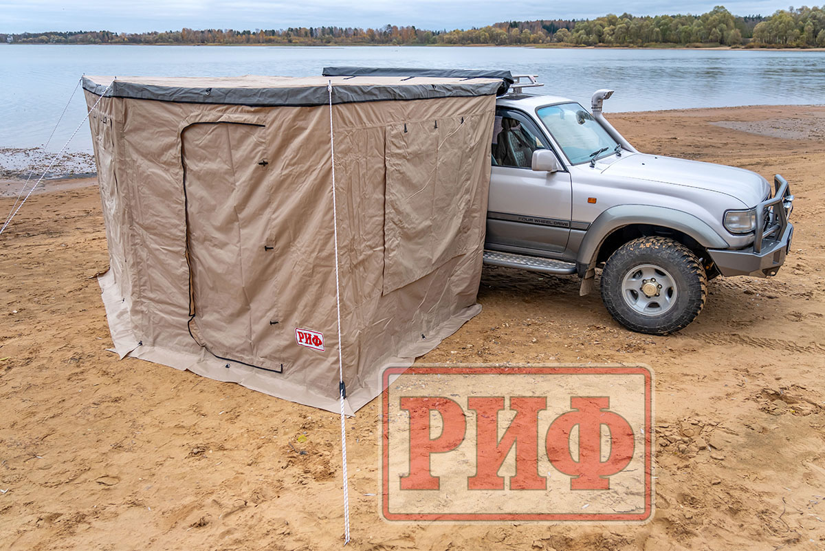 Стенки для комбинированной (прямоугольной с веерной частью) маркизы 2,5х2,5 м правые