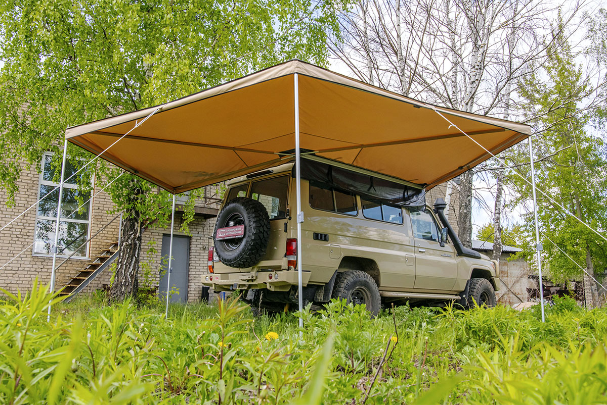 Маркиза автомобильная РИФ веерная 2,5х2,5 м (правая)