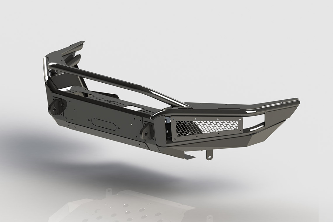 Бампер силовой передний BMS ALFA для Тойота Хайлюкс Рево Эксклюзив 2018-2020