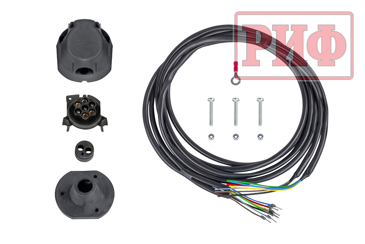 Бампер РИФ силовой задний Toyota Land Cruiser 200 2007-2015 c квадратом под фаркоп и калиткой, стандарт