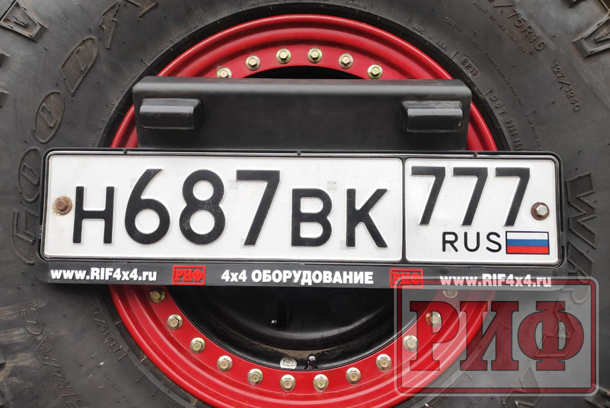 Бампер РИФ силовой задний JAC T9, SOLLERS ST9 с квадратом под фаркоп, калиткой, фонарями, подсветкой номера