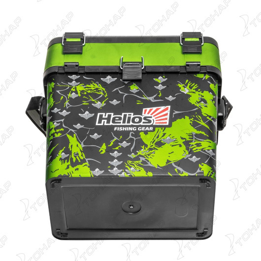 Ящик рыболовный зимний HELIOS SHARK, 19 л, салатовый