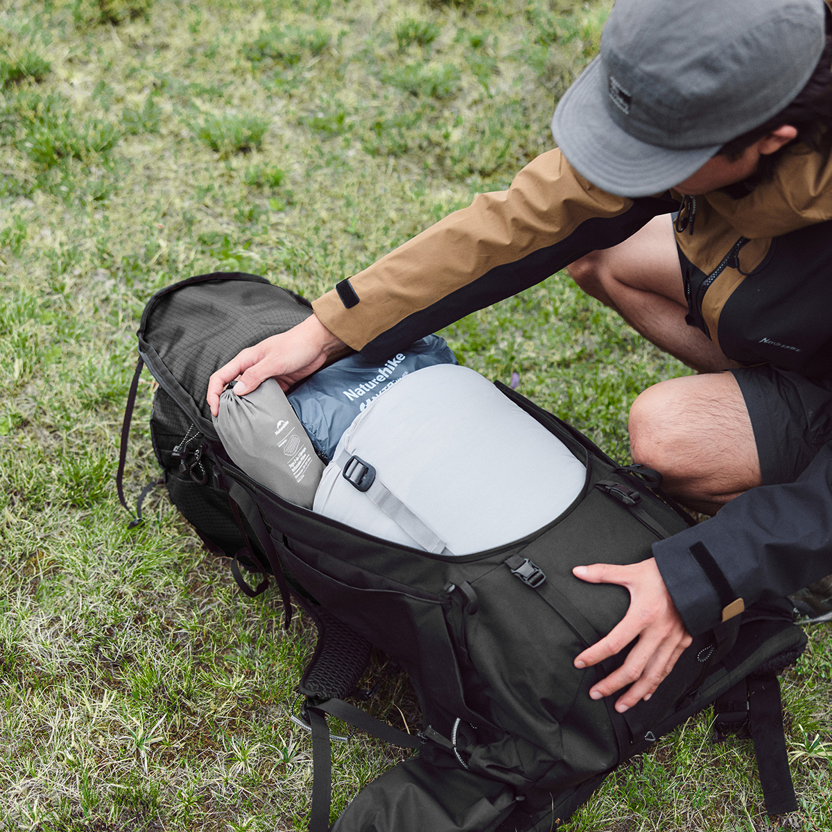 Рюкзак туристический Naturehike Helium Series 70 л, размер L, черный