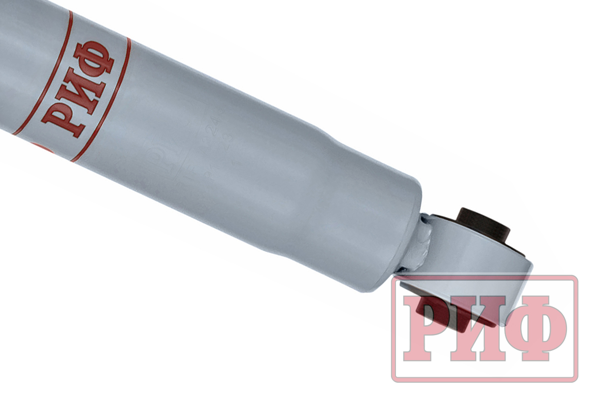 Амортизатор усиленный РИФ задний газовый Mitsubishi Pajero III, IV 2000+ штатный и лифт 0-40 мм