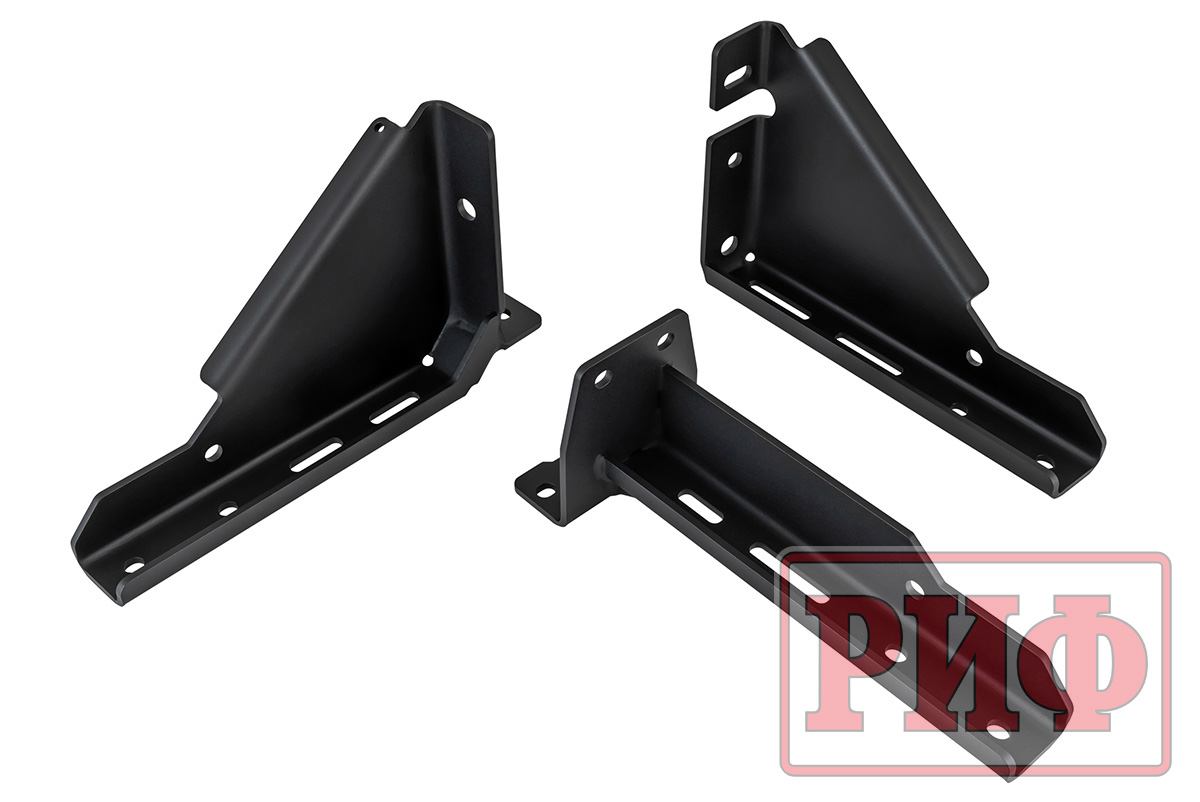 Пороги РИФ силовые алюминиевые для RAM (Dodge) 1500 Rebel 2019+