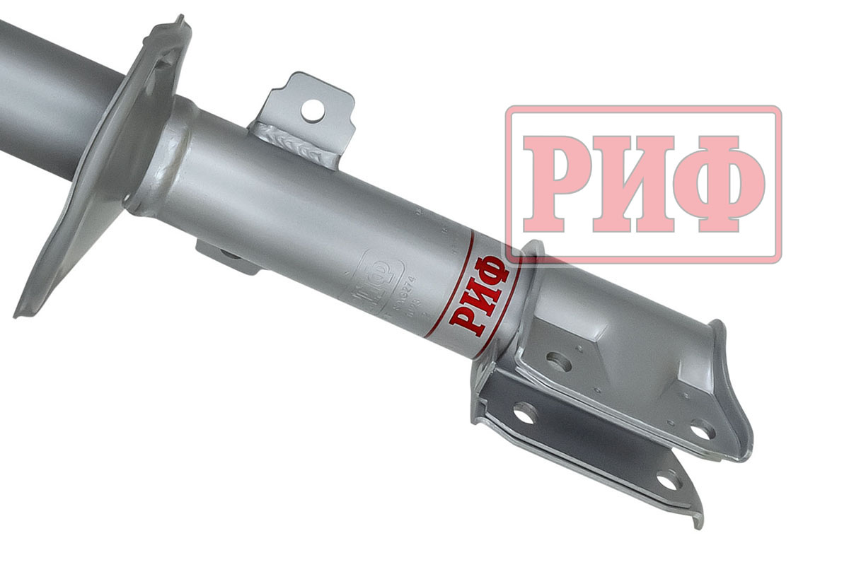 Амортизатор усиленный РИФ передний газовый Renault Duster (2010-2022), Nissan Terrano 2014+ 4х4 штатный и лифт 0-40 мм