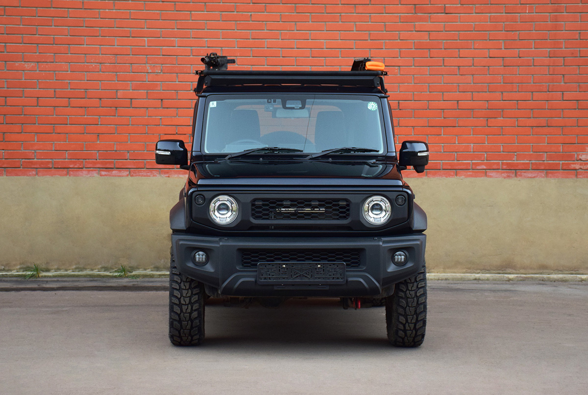 Багажник экспедиционный (платформа) алюминиевый РИФ 1250х1690 мм для Suzuki Jimny 2018+ (с крепежом)