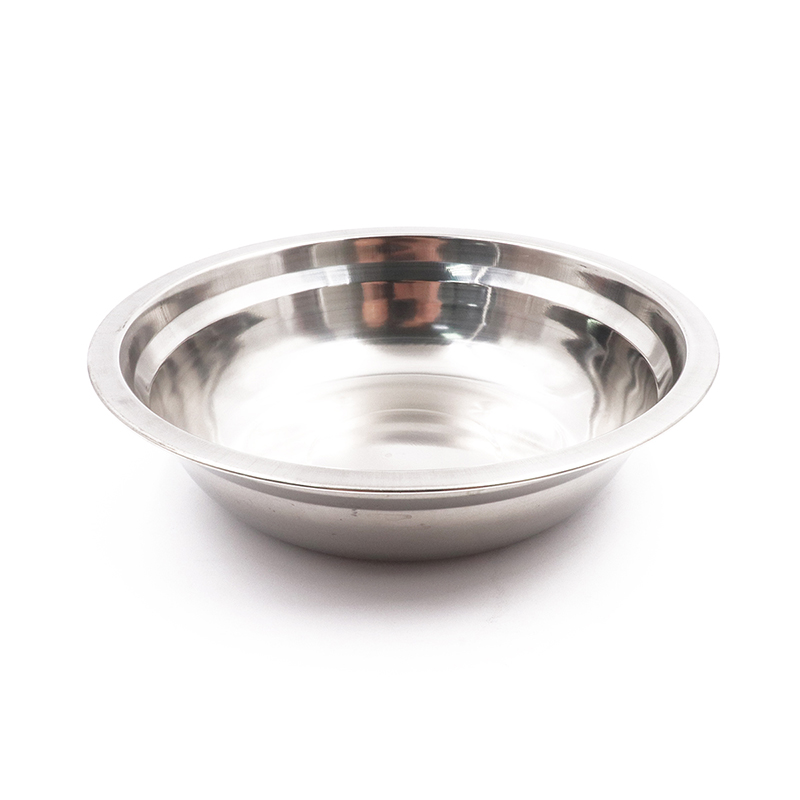 Миска "СЛЕДОПЫТ" нержавеющая сталь, d - 13 см, h - 3,8 см, 300 мл.