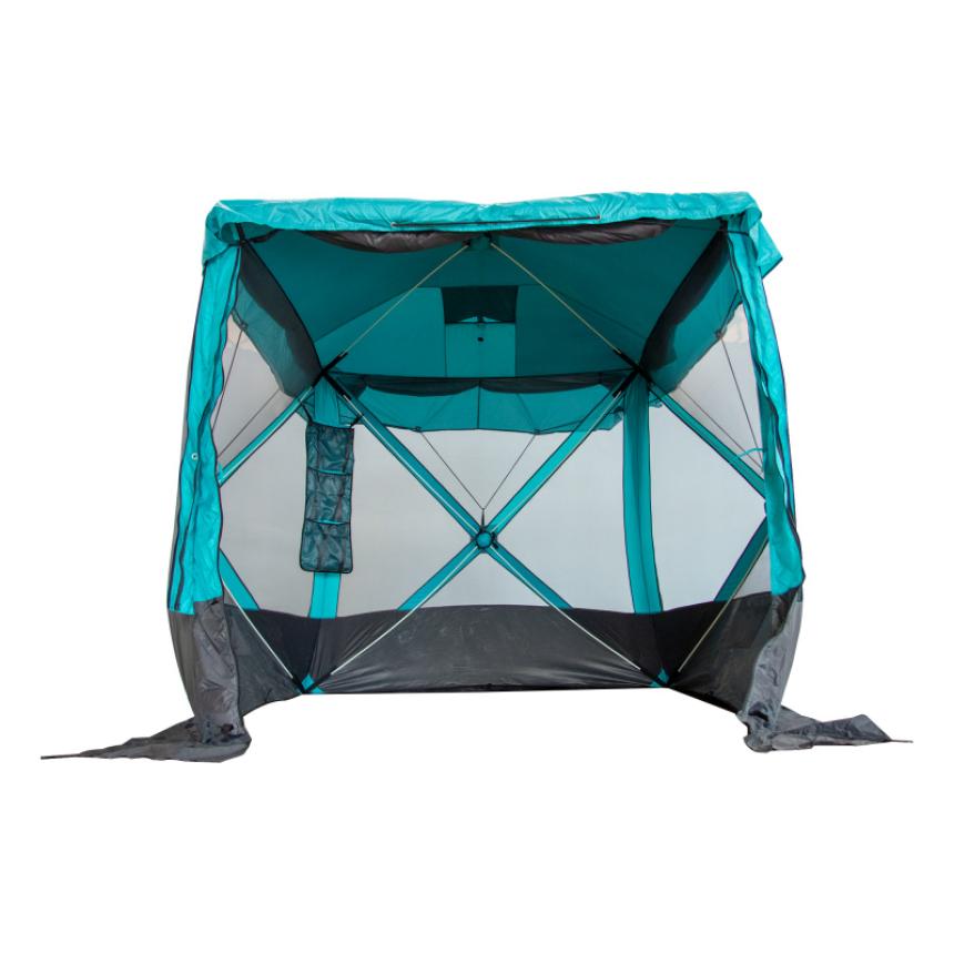 Шатер "СЛЕДОПЫТ" быстросборный, h-2,05 м, 2,1х2,1 м., S по полу 4,4 кв.м, цв. WATERFALL
