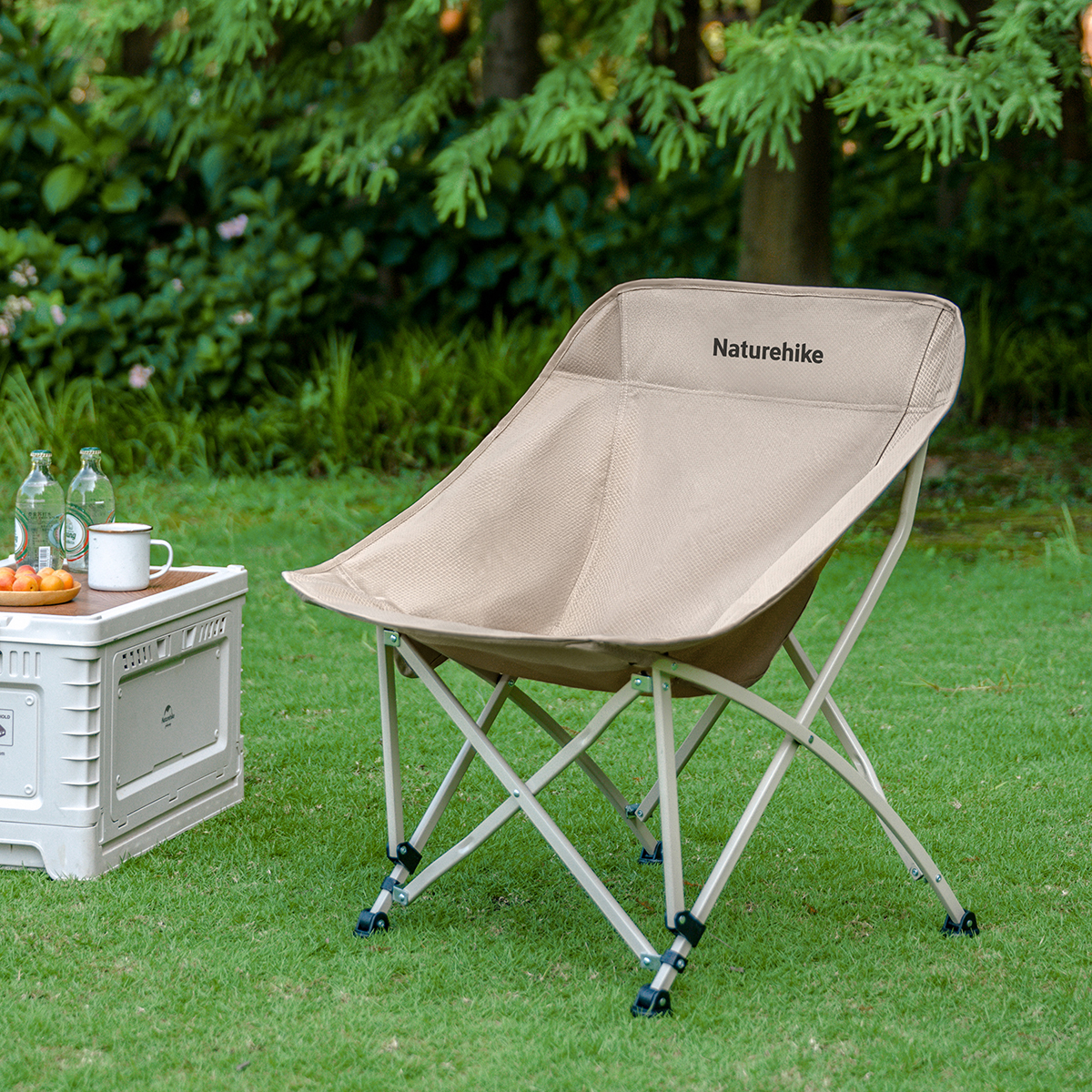 Кресло туристическое Naturehike MW01, складное, КМФ, до 120 кг.