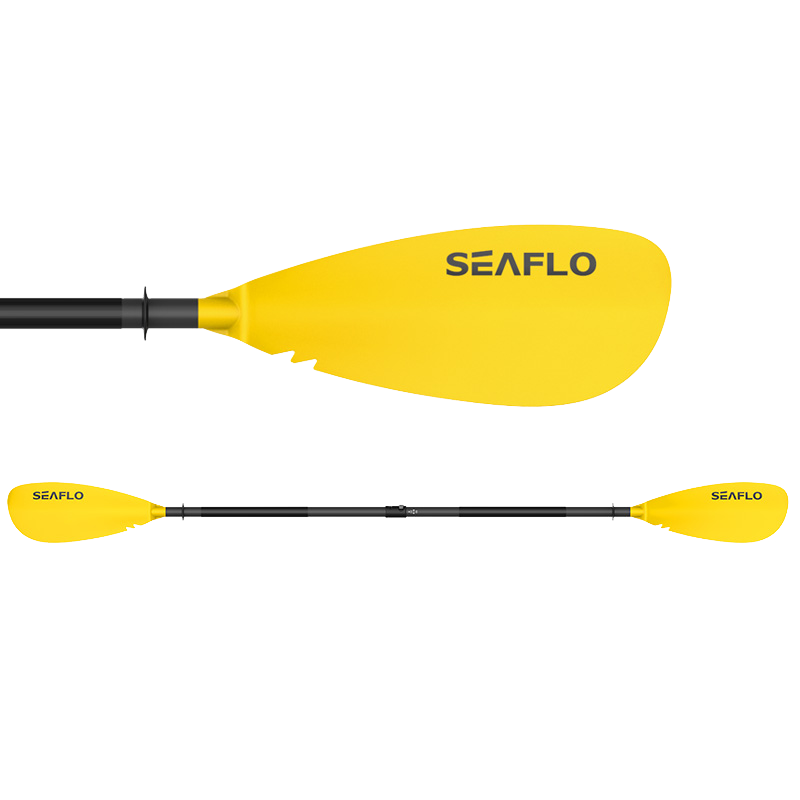 Весло SEAFLO для каяка, двусторонее, разборное регулируемое 220-230 мм, желтое