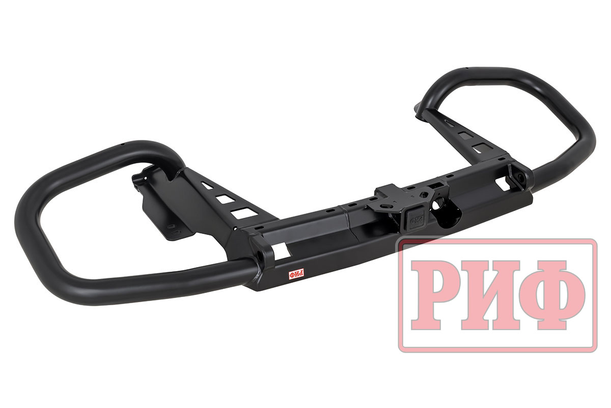 Бампер РИФ задний Toyota Land Cruiser Prado 150 c квадратом под фаркоп