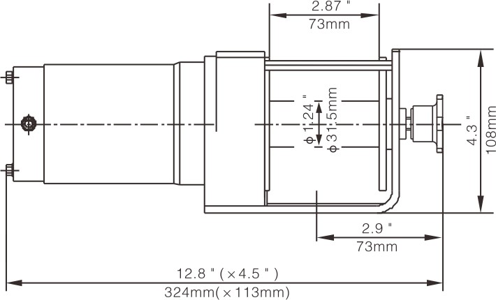 Лебёдка электрическая 12V Runva EWX3000A 1361 кг