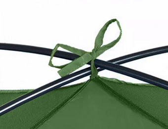 Палатка Naturehike P-Series 2-местная, алюминиевый каркас, зеленая