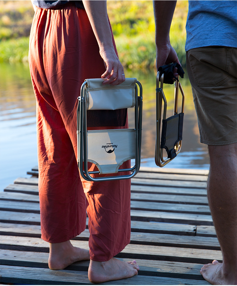 Кресло туристическое Naturehike MZ01, складное, бежевое