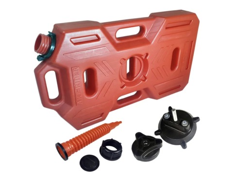 Канистра ART-RIDER 10 л. (КРАСНАЯ) Набор с носиком и креплением