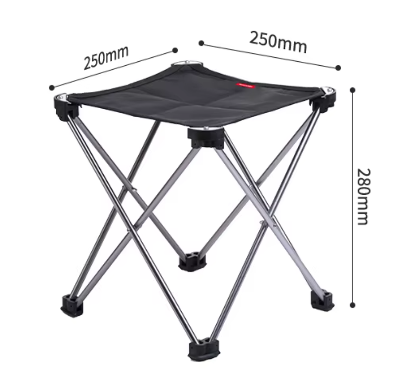 Табурет Naturehike складной, черный, до 100 кг